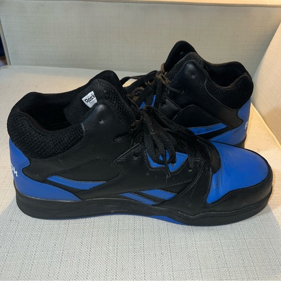REEBOK RB4166 WORK MEN'S HIGH TOP CUSHGUARD BLACK/BLUE BOOTS Size 12W - Picture 8 of 11